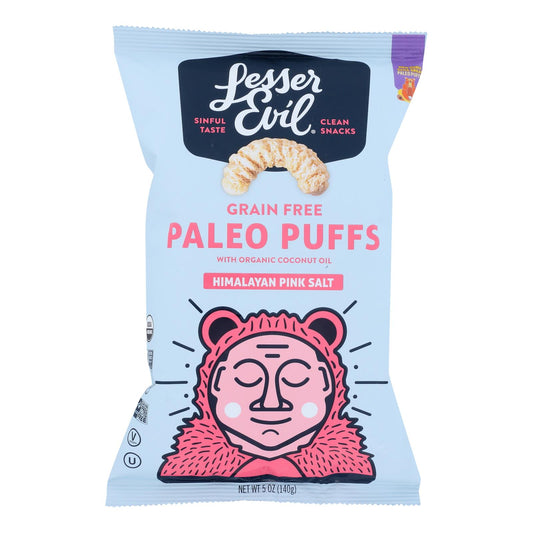 Lesser Evil Puffs - Sal crujiente del Himalaya - Caja de 9 - 5 oz.