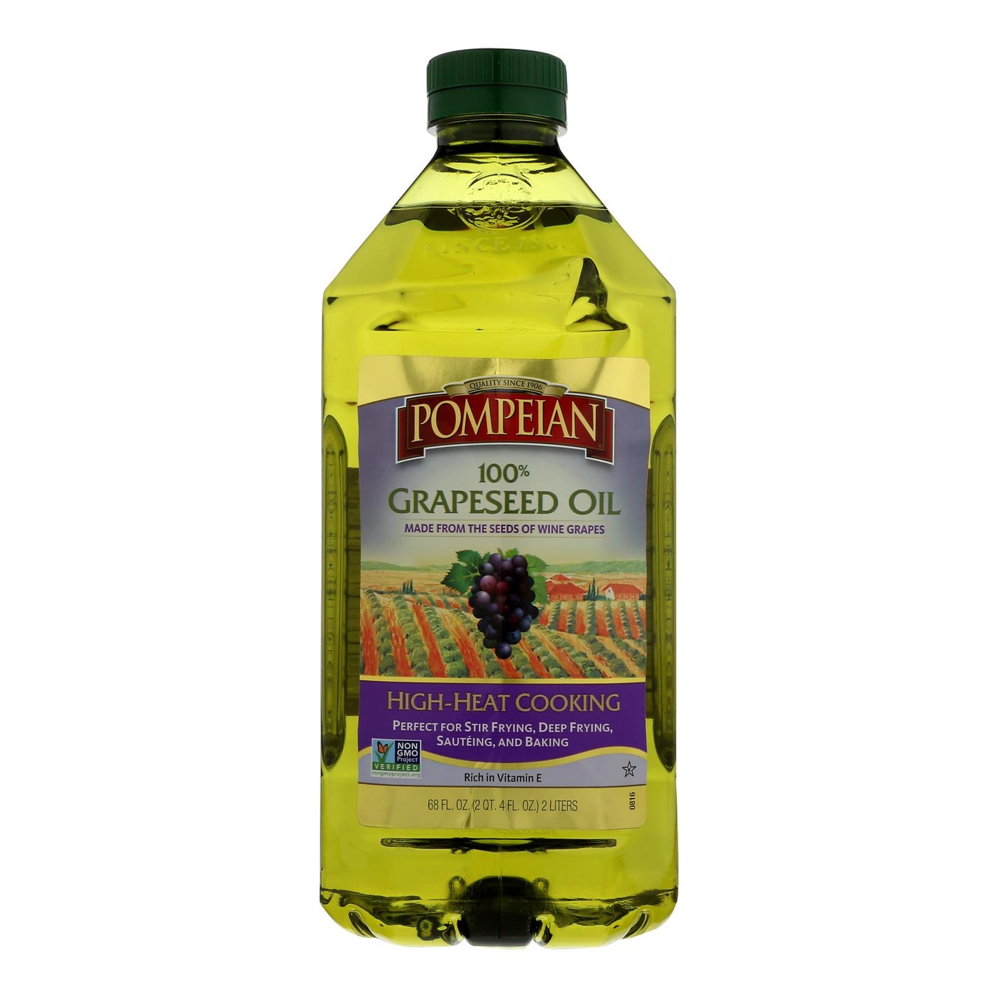 Aceite de semilla de uva 100% pompeyano - Caja de 8 - 68 Fz