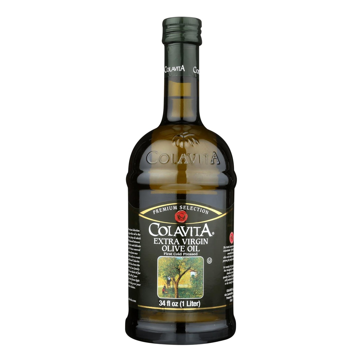 Colavita - Aceite de Oliva Virgen Extra Premium - Caja de 6 - 33,8 Fl Oz.