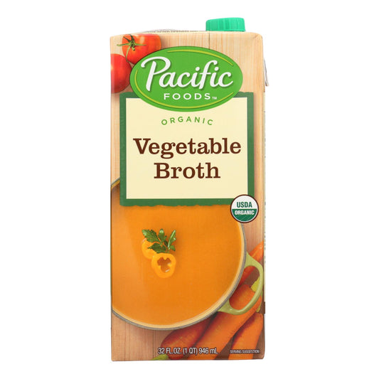 Caldo de verduras Pacific Natural Foods - Orgánico - Caja de 12 - 32 fl oz.