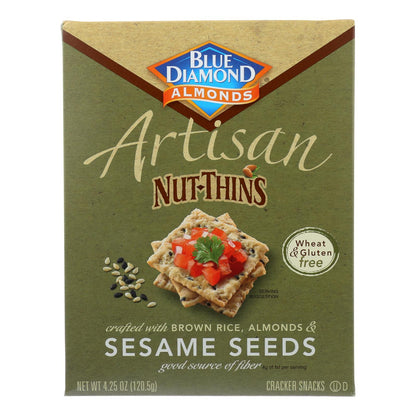 Blue Diamond - Artesion Nut Thins - Semillas de sésamo - Caja de 12 - 4,25 oz.