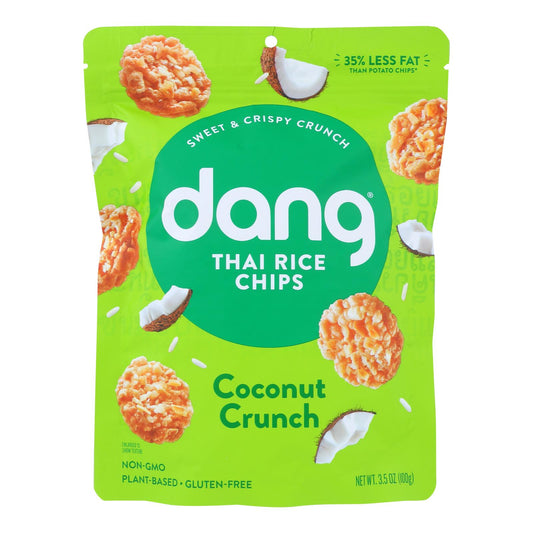 Dang - Chips de arroz glutinoso - Coco - Caja de 12 - 3,50 oz