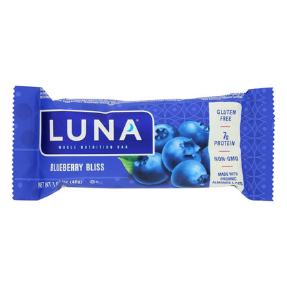 Clif Bar Luna Bar - 有机蓝莓棒 - 15 盒 - 1.69 盎司