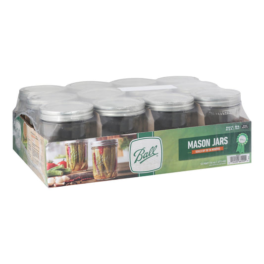 Ball Canning Pint Wide Mouth Can - Case Of 1 - 12 Count