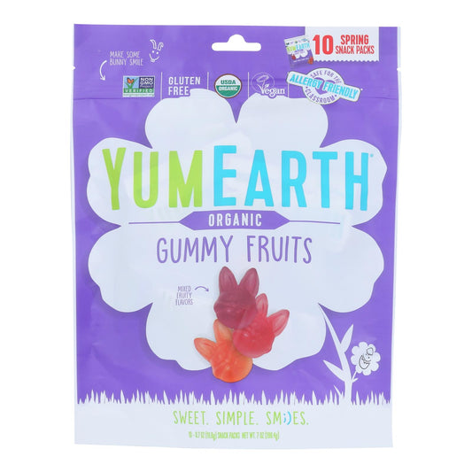 Yumearth - Gomitas de frutas de Pascua - Caja de 18 - 7 oz