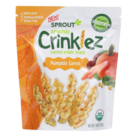 Sprout - Crinklez Pumpkin Zanahoria - Caja de 6 - 1.48 oz