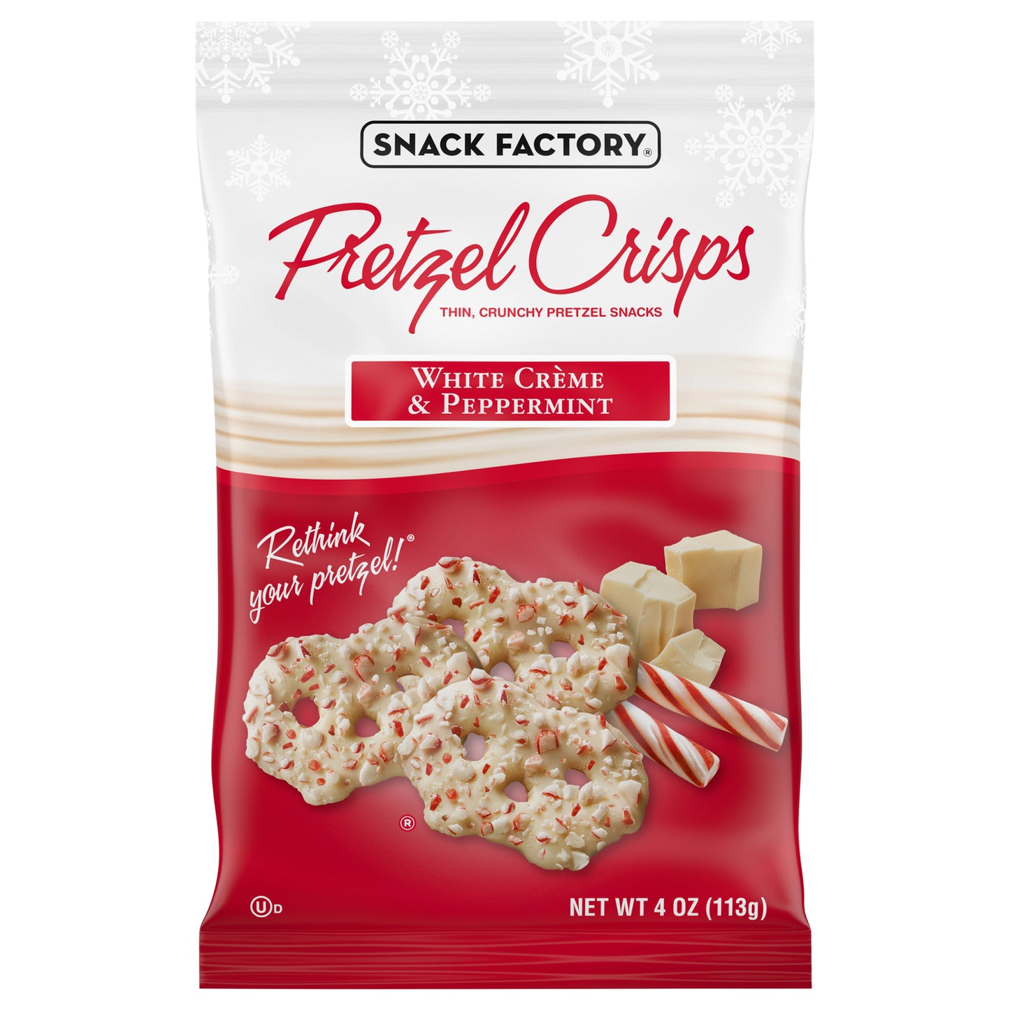 Bocadillos de pretzel crujientes, finos y crujientes - Caja de 12 - 4 oz