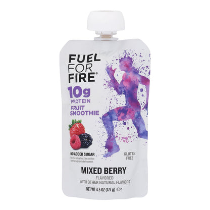 Batido de proteína de frutos rojos Fuel For Fire, frutos rojos mixtos, caja de 12, 4,5 oz