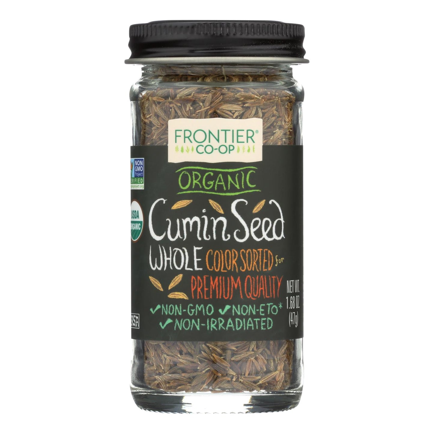 Frontier Herb Cumin Seed - Organic - Whole - 1.68 Oz