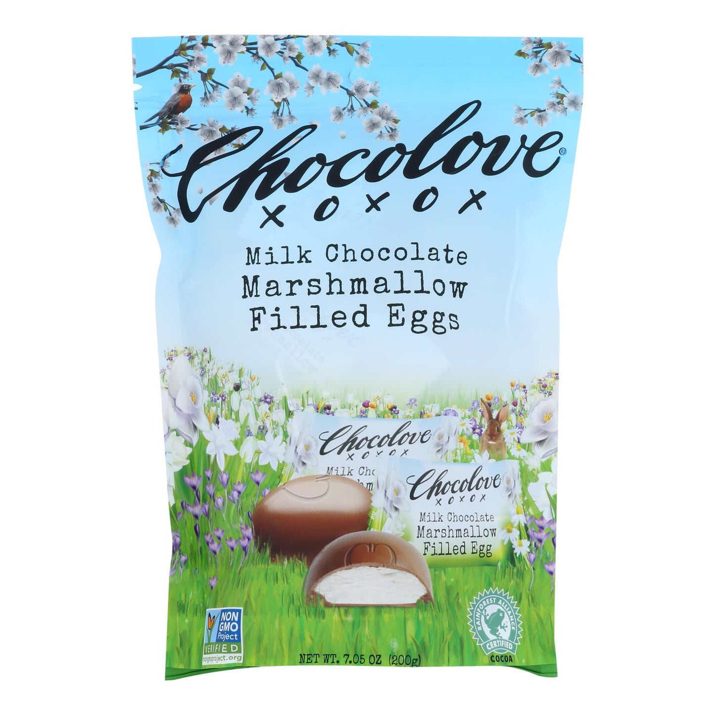 Chocolove - Huevos rellenos de chocolate con leche - Caja de 8 - 7,05 oz