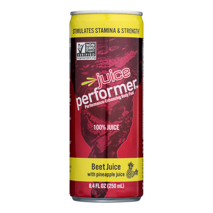 Juice Performer - Jugo de remolacha y piña - Caja de 12 - 8,4 oz