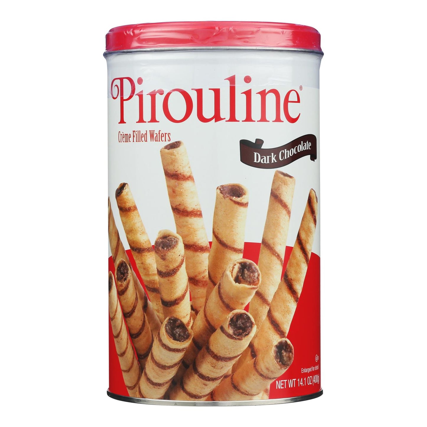 De Beukelaer - Galletas - Obleas enrolladas rellenas de crema Pirouline - Caja de 6 - 14,1 oz.