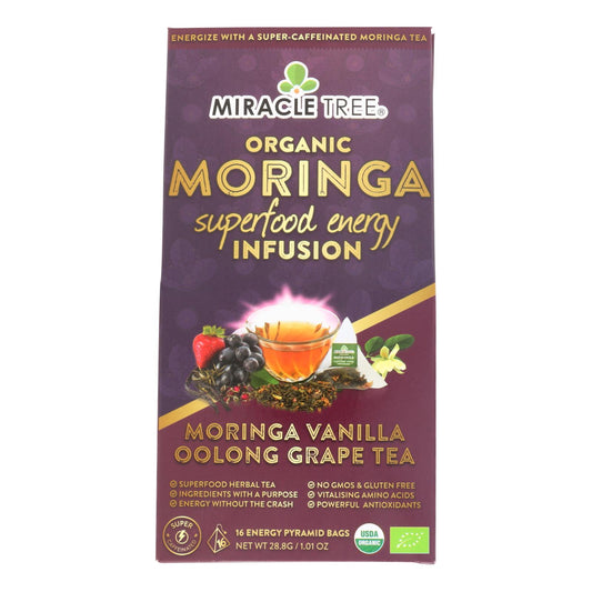 Miracle Tree - Té Moringa Uva Vainilla - Caja De 5 - 16 Ud.