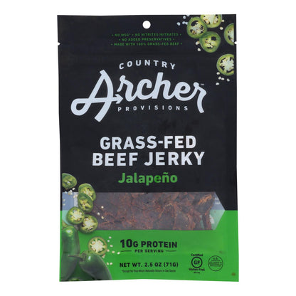 Country Archer - Carne seca con chile jalapeño dulce - Caja de 12 - 2,5 oz
