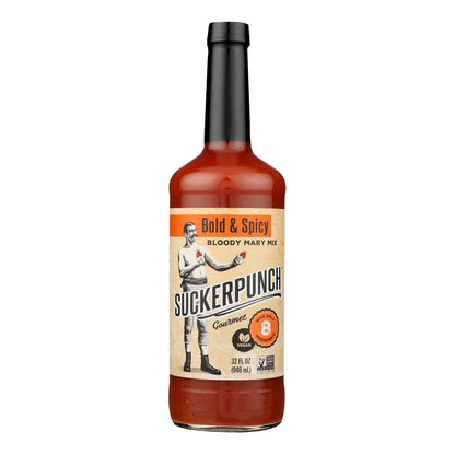 Suckerpunch - Mezcla Bloody Mary Bold Spicy - Caja de 6 - 32 Fz