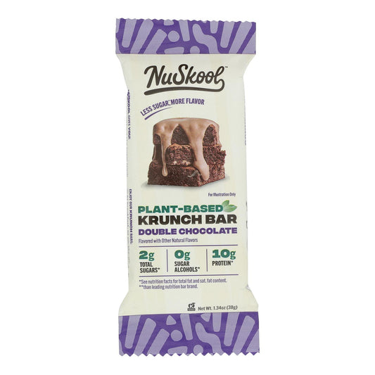 Nuskool - Barra de chocolate doble, 12 unidades, caja de 12, 1,38 oz