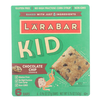 Larabar - Bar Kids - Galletas con chispas de chocolate - Caja de 8 - 6/0,96 oz