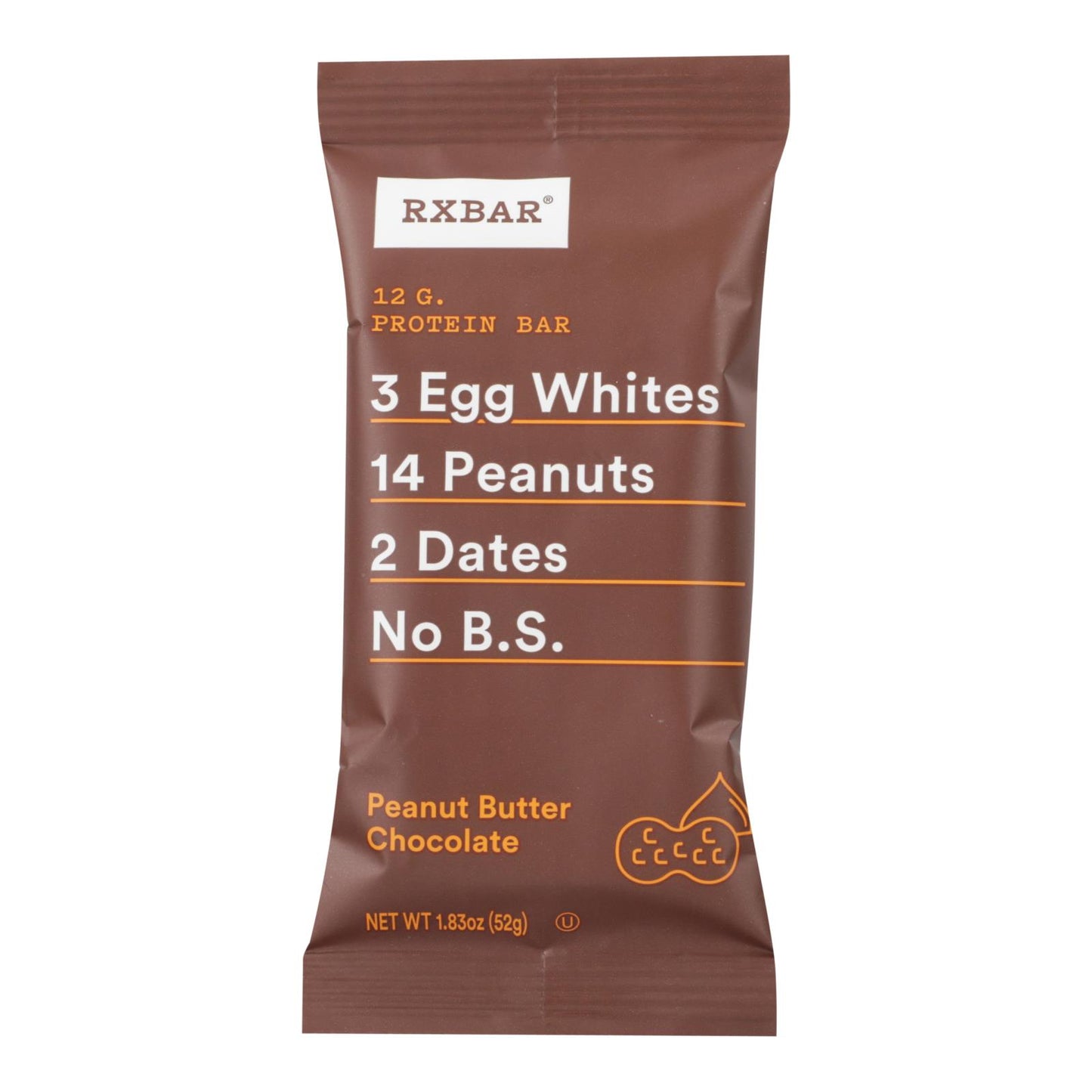 Rxbar - Protein Bar - Chocolate Peanut Butter - Case Of 12 - 1.83 Oz.