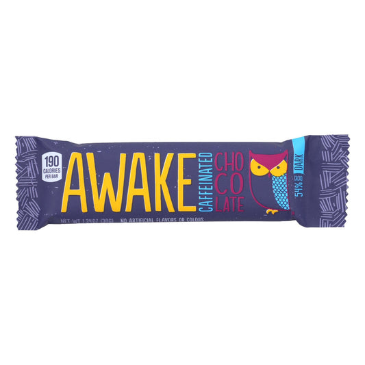 Awake Chocolate - Bar Caff 黑巧克力 - 12 盒装 - 1.34 盎司