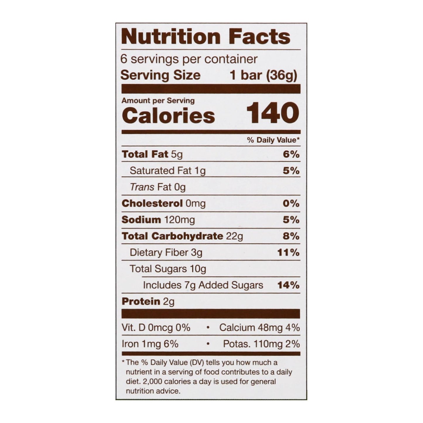 Barras horneadas con chispas de chocolate y plátano de Nature's Bakery - Caja de 6 - 6 / 1.27oz