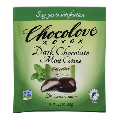 Chocolove - Bocaditos de chocolate negro y menta - Caja de 8 - 3,5 oz