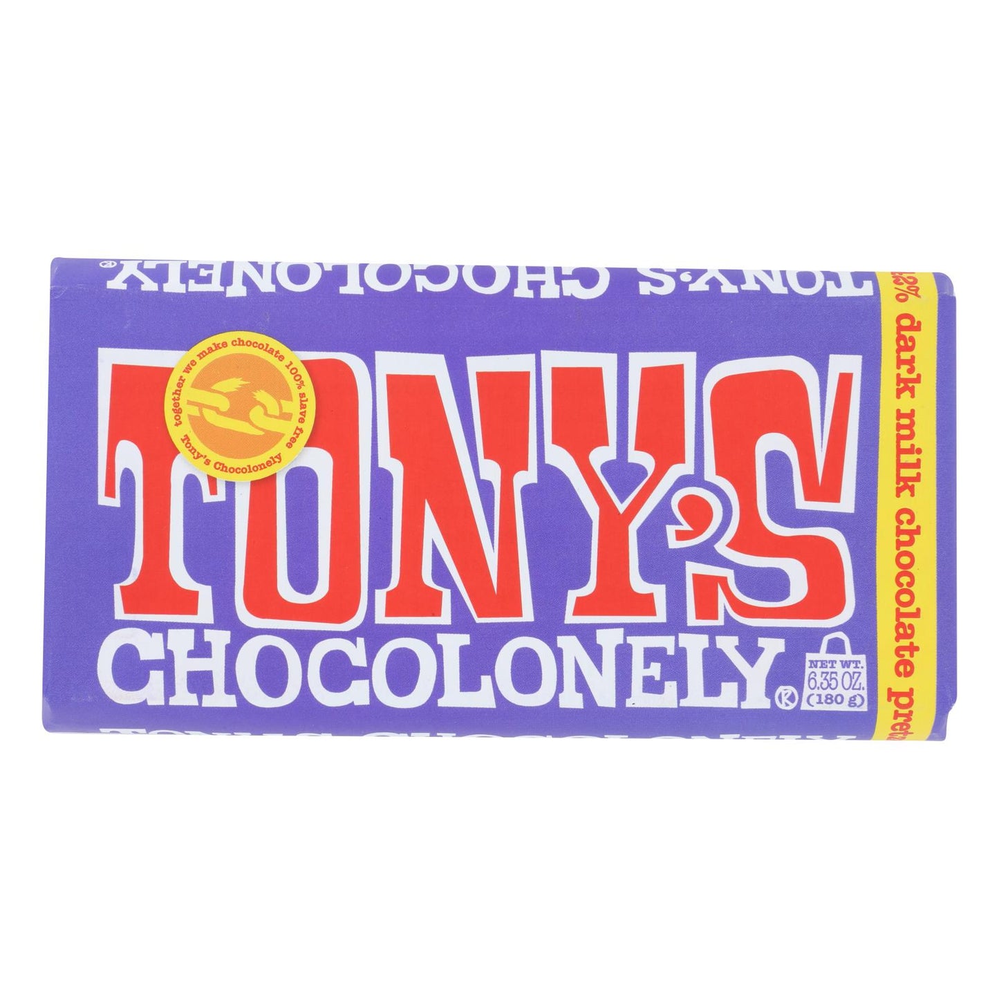 Tony's Chocolonely - Barra de chocolate DK Pretzl Toffee - Caja de 15 - 6,35 oz