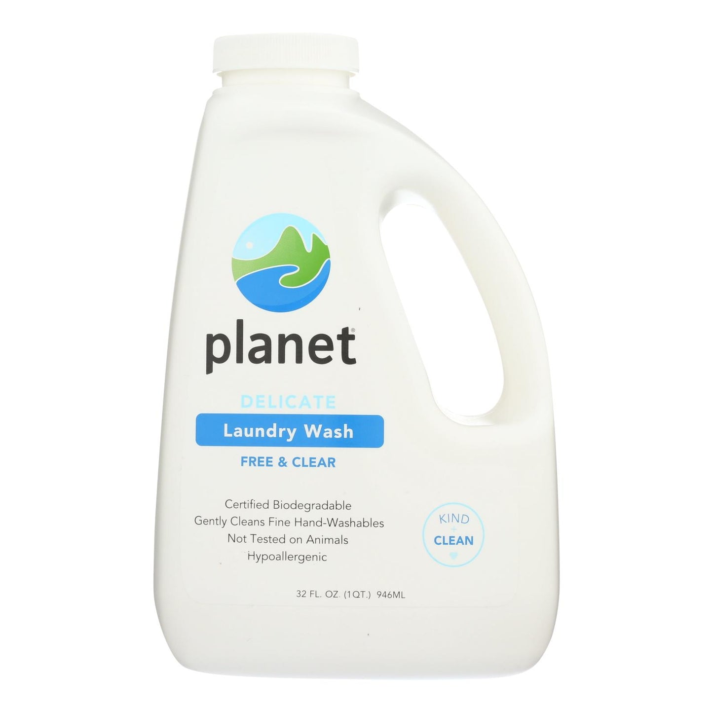 Planet - Lavado de ropa delicada - Libre y transparente - Caja de 8 - 32 fl oz.