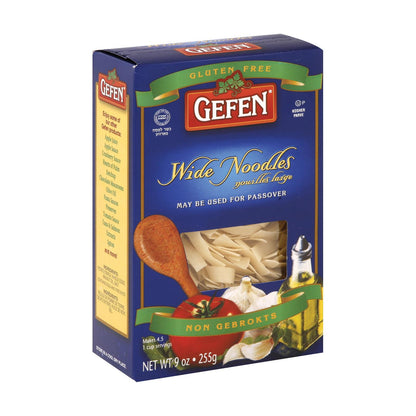 Fideos Gefen anchos - Caja de 12 - 9 oz.