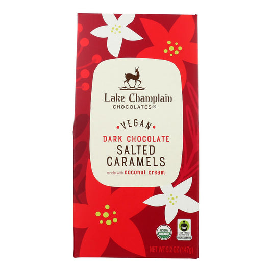 Lake Champlain Chocolates - Dkchoc Sltcrml Pnstia - Case Of 12-5.2 Oz