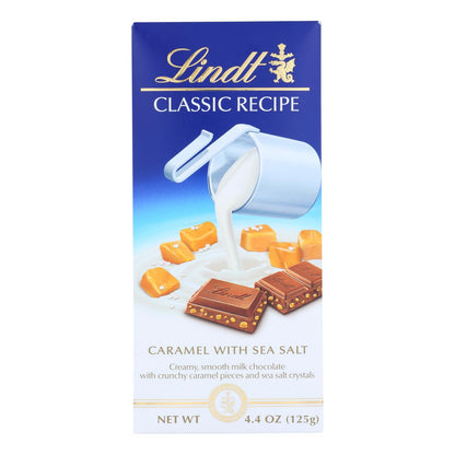 Lindt, Lindor, chocolate con leche, caramelo y sal marina, caja de 12, 4,4 oz