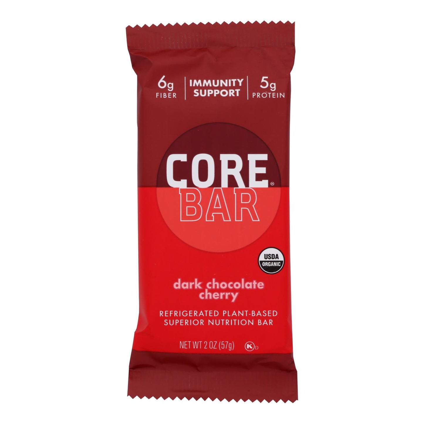 Core Foods - Barritas de chocolate negro probiótico - Caja de 8 - 2 oz