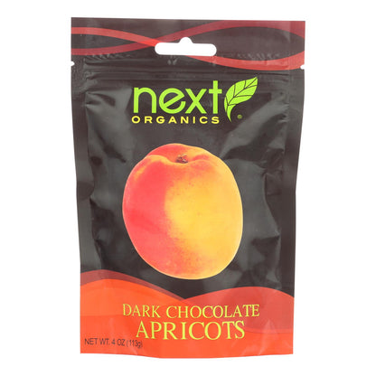 Albaricoques con chocolate negro de Next Organics - Caja de 6 - 4 oz