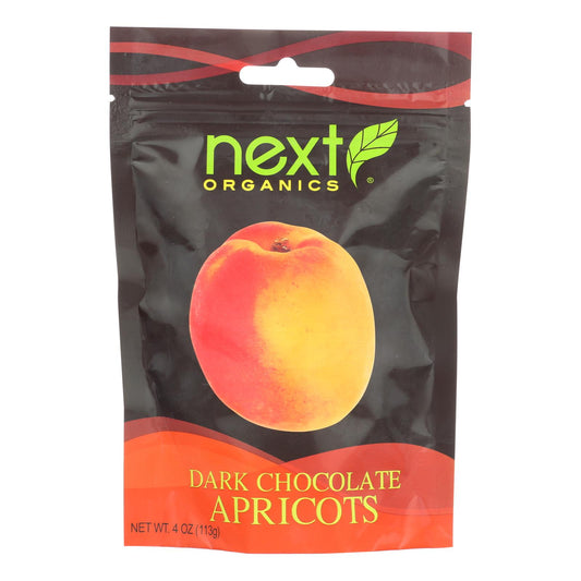 Albaricoques con chocolate negro de Next Organics - Caja de 6 - 4 oz