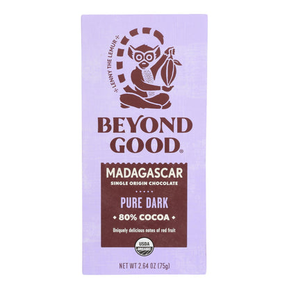 Madecasse - 巧克力棒 80% 纯黑巧克力 - 12 盒装 - 2.64 盎司