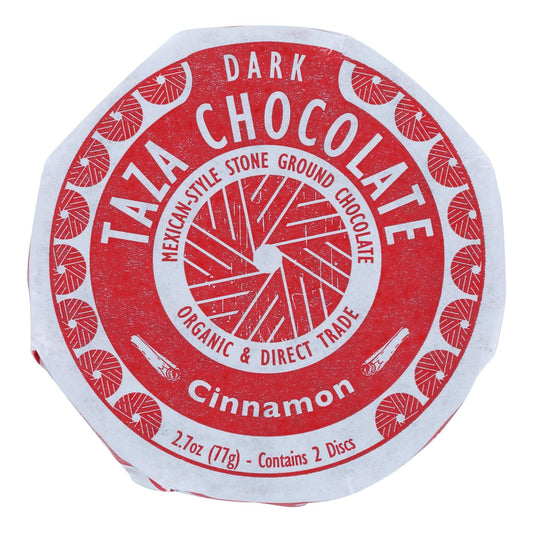 Taza Chocolate Organic Chocolate Mexicano Discs - 50 Percent Dark Chocolate - Cinnamon - 2.7 Oz - Case Of 12