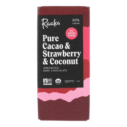 Chocolate Raaka - Barra de cacao y coco - Caja de 12 - 1.8 oz