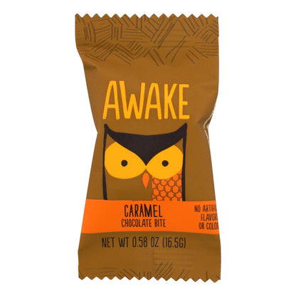 Awake Chocolate - Bocaditos de chocolate y caramelo - Caja de 50 - 0,58 oz