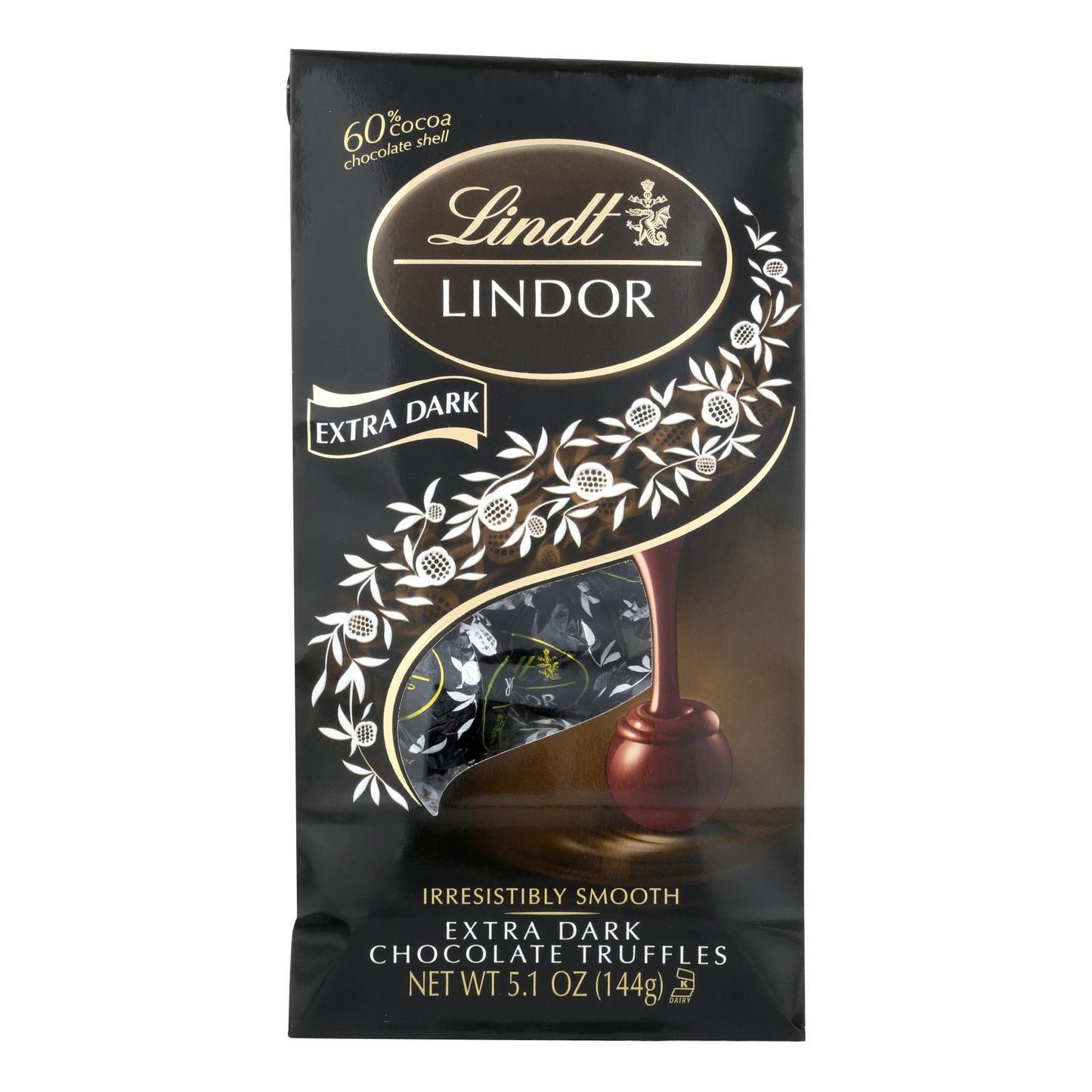 Lindt - Trufas de chocolate X-drk - Caja de 6 - 5,1 oz