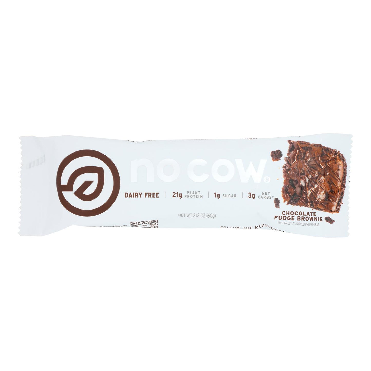 Barra de chocolate y brownie D's Natural No Cow - Caja de 12 - 2,12 oz