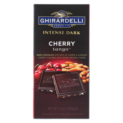 Ghirardelli 樱桃探戈浓黑巧克力棒 - 12 盒装 - 3.45 盎司