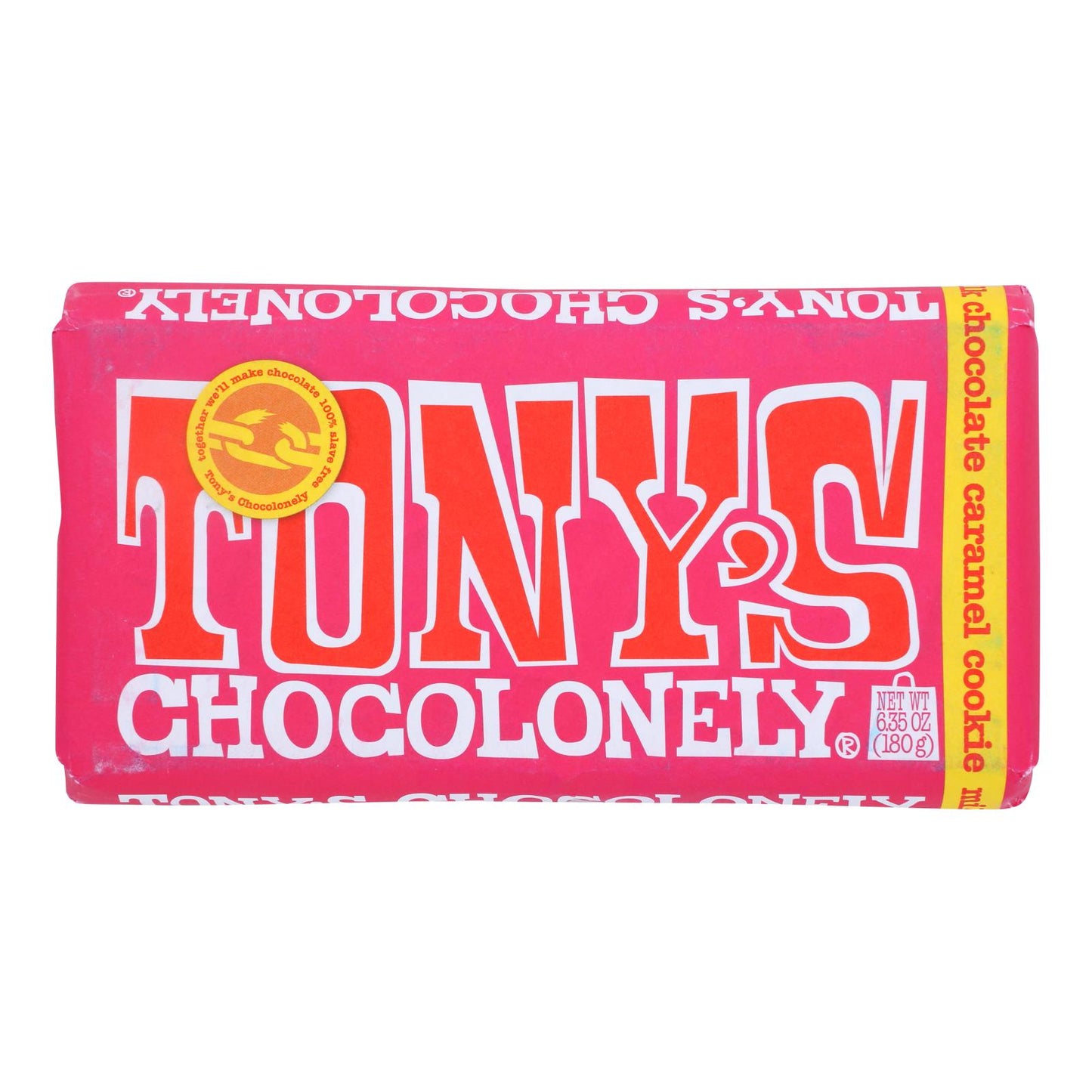 Tony's Chocolonely - 条状牛奶巧克力焦糖饼干 - 15 盒装 - 6.35 盎司