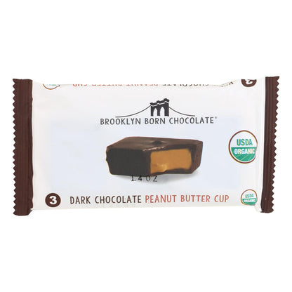Chocolate Brooklyn Born - Chocolate negro con mantequilla de maní - Caja de 12 - 1,4 oz