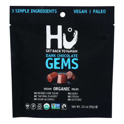 Hu - Candy Gems Drkchoc Smp - Caja de 6 - 3,5 oz