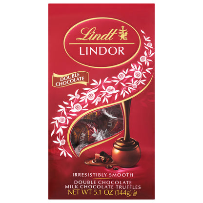 Lindt - Lindor Doble Chocolate Bolsa - Caja De 6 - 5.1 Oz
