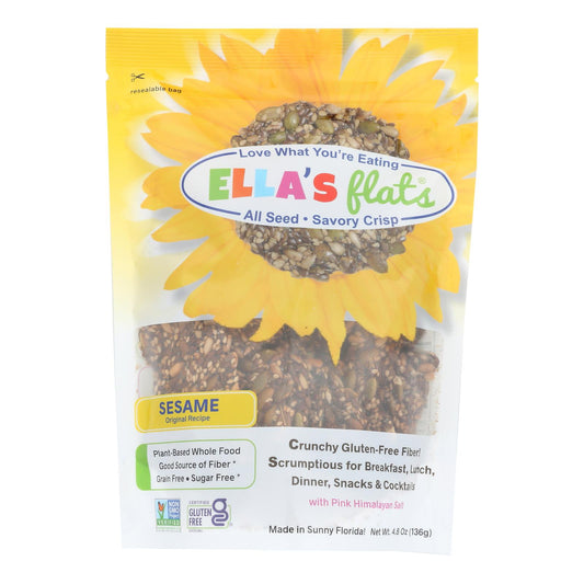 Ella's Flats - Crisp All Seed Sesame - Case Of 6-4.8 Oz