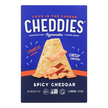 Cheddies - 饼干香辣切达干酪 - 6 盒装 - 4.2 盎司