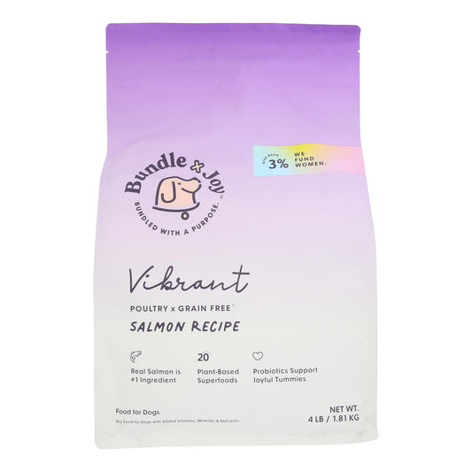 Paquete X Joy - Alimento seco para perros con sabor a salmón vibrante - Caja de 6 a 4 libras