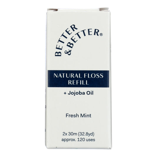 Better &amp; Better - Paquete de 2 recambios de hilo dental Fresh Mint (1 unidad)