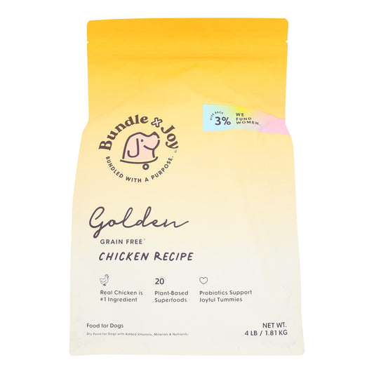 Paquete X Joy - Alimento seco para perros con pollo dorado - Caja de 6 a 4 libras
