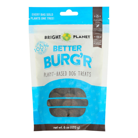 Bright Planet - Golosinas para perros Better Burger - Caja de 12 - 6 onzas